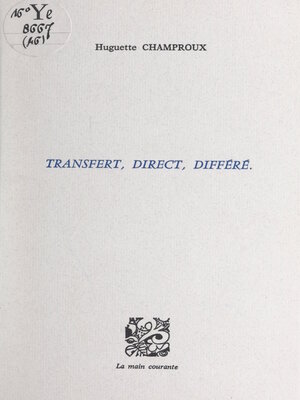cover image of Transfert, direct, différé